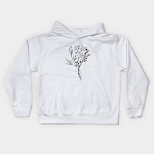 Flower bouquet Kids Hoodie